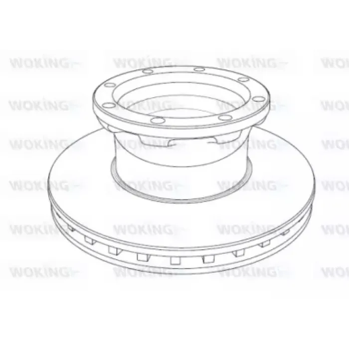 Гальмівний диск Woking (NSA1195.20)