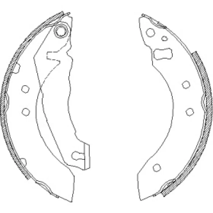 Гальмівна колодка барабанна Woking (Z4051.00)