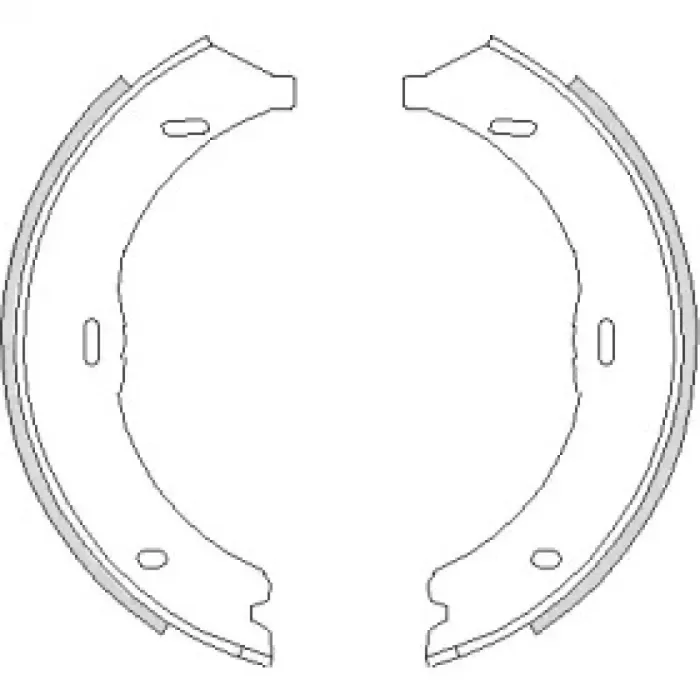 Гальмівна колодка барабанна Woking (Z4745.00)