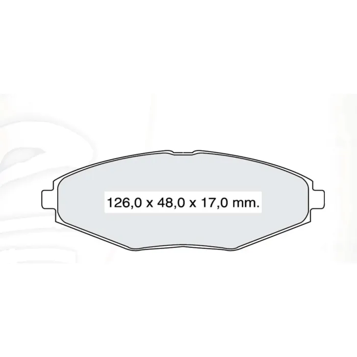 Гальмівна колодка дискова передня Daewoo Lanos 13 Dafmi Intelli (D132E)