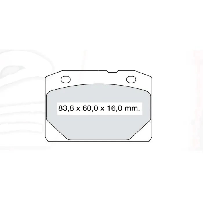 Гальмівна колодка дискова передня ВАЗ 2101-07 Dafmi (D656SM)