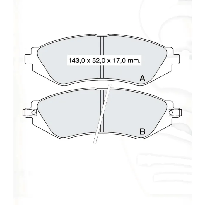 Гальмівна колодка дискова Daewoo Nubira/Leganza/Chevrolet Lacetti/Lanos14 з датчиком Dafmi Intelli (D133EI)