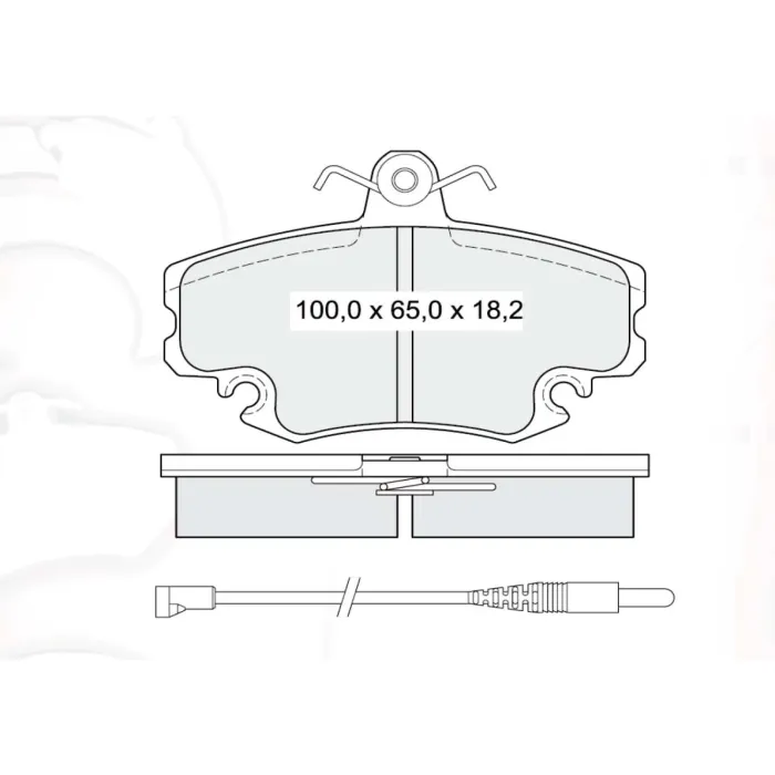 Гальмівна колодка дискова Dafmi Intelli (D339E)