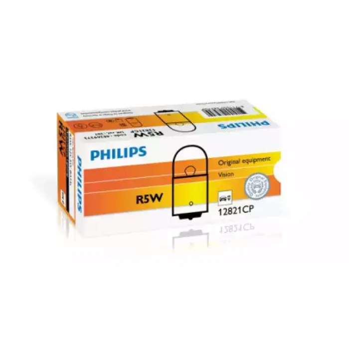 Лампа автомобільна R5W 12V BA15S Philips (12821 СР)