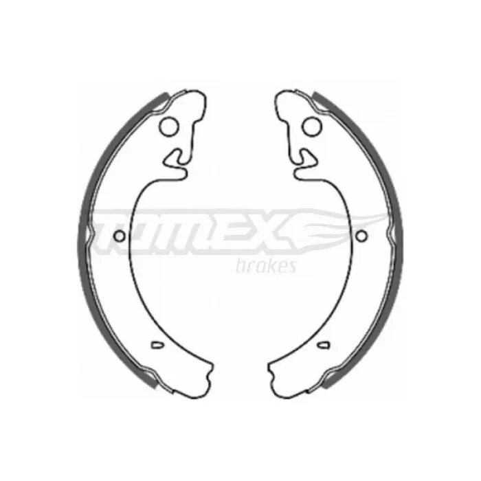 Гальмівна колодка барабанна задня ВАЗ 2108-2109 Tomex (TX 20-09)