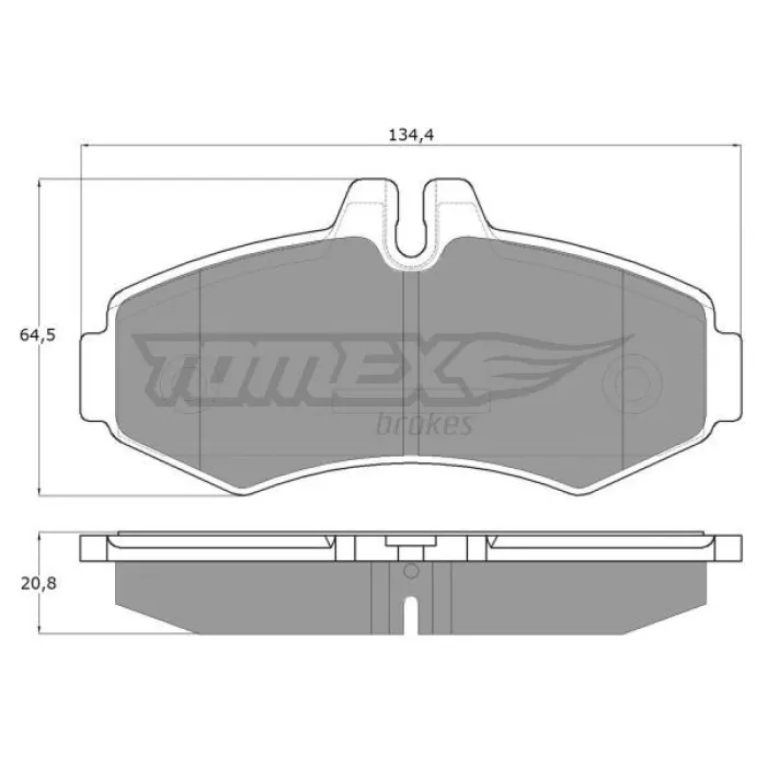 Гальмівна колодка дискова Tomex (TX 12-23)