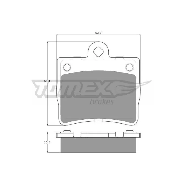 Гальмівна колодка дискова Tomex (TX 12-77)