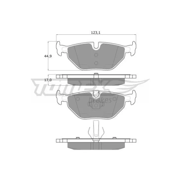 Гальмівна колодка дискова Tomex (TX 13-17)