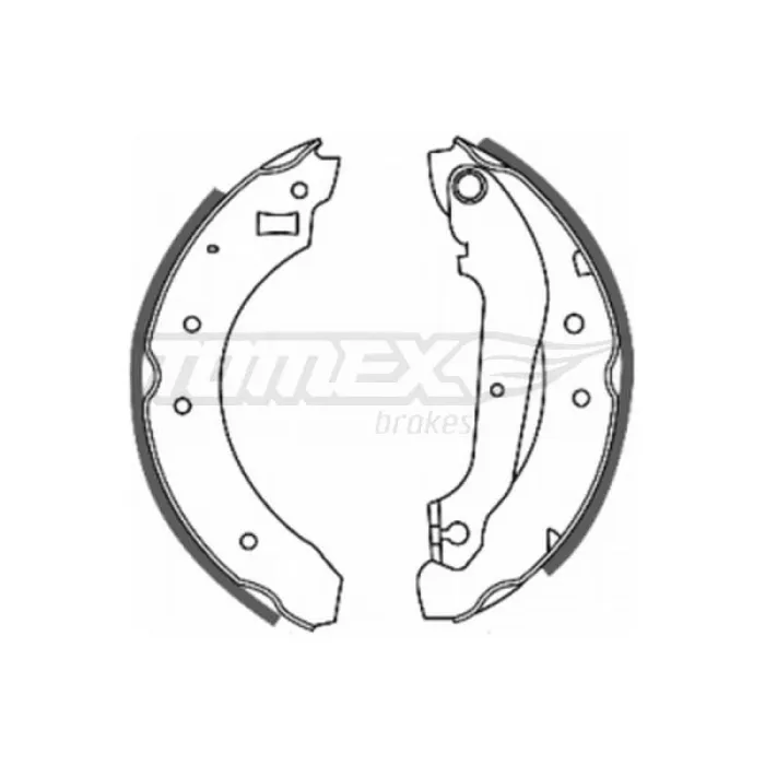 Гальмівна колодка барабанна Tomex (TX 20-21)