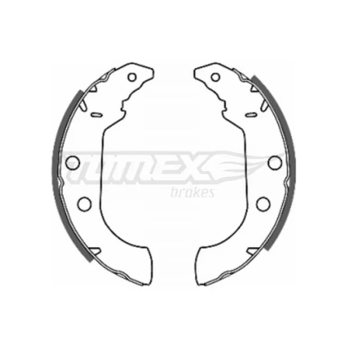 Гальмівна колодка барабанна Tomex (TX 20-67)