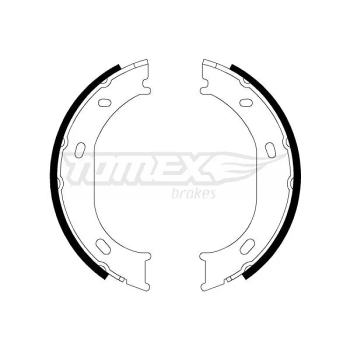 Гальмівна колодка барабанна Tomex (TX 21-17)