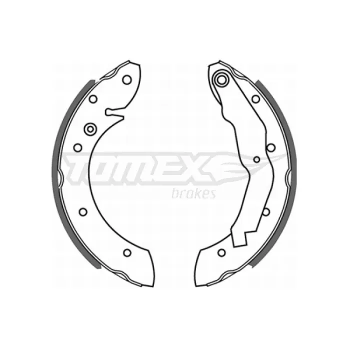 Гальмівна колодка барабанна Tomex (TX 21-33)