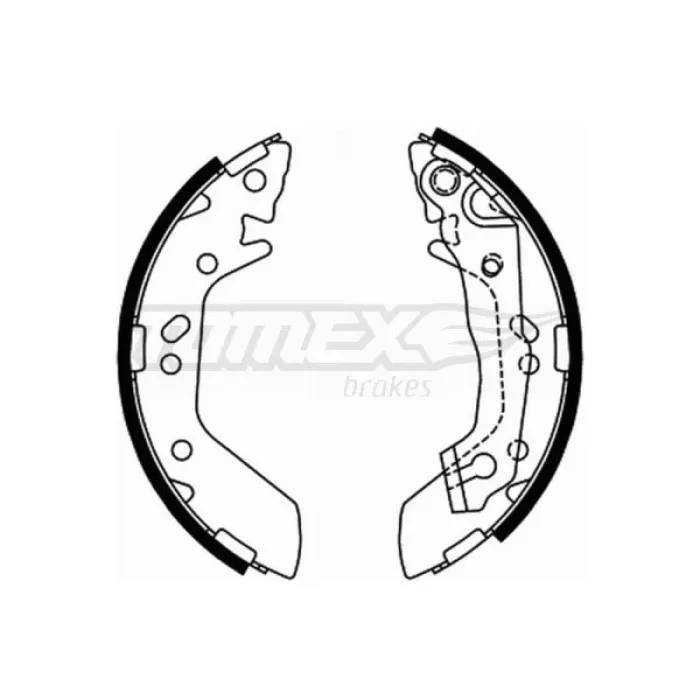 Гальмівна колодка барабанна Tomex (TX 21-70)