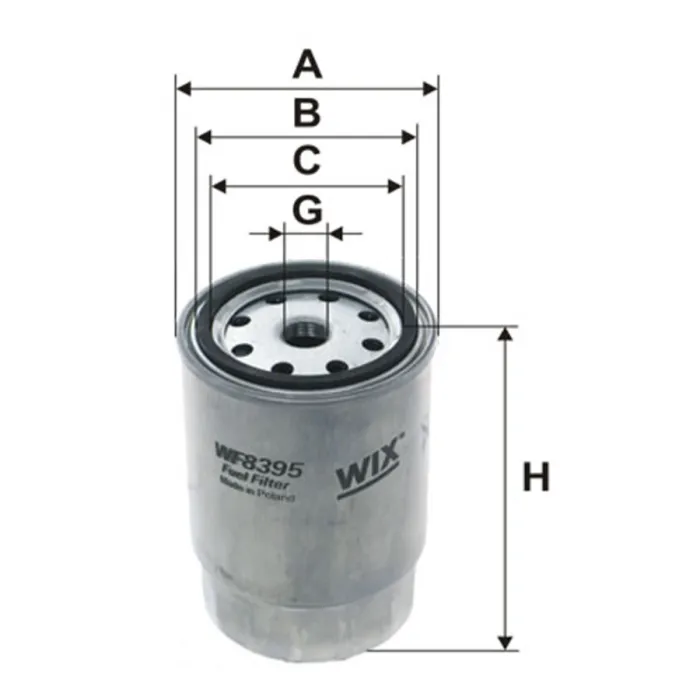 Фільтр паливний WIX FILTERS Hyundai, Kia  (WF8395)