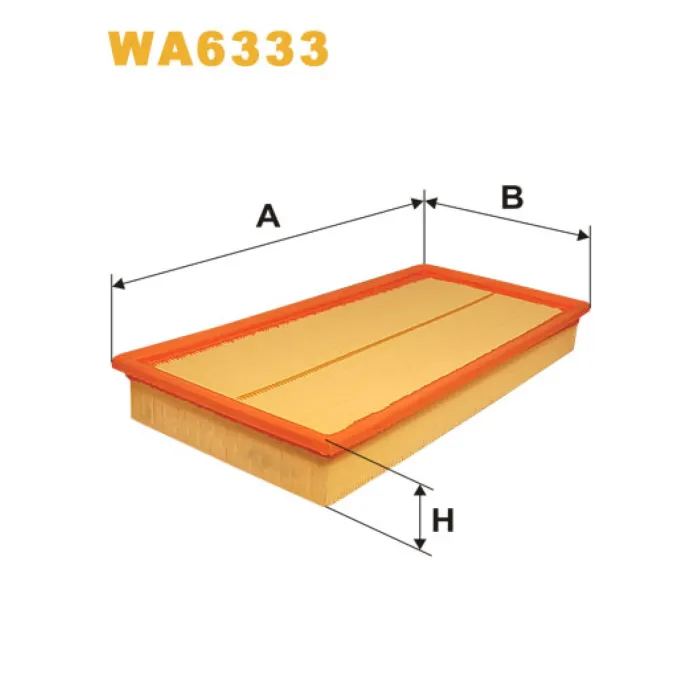 Фільтр повітря Audi A3 (8L1), TT (8N); Seat Leon I, Toledo II; Skoda Octavia; Volksw Wix Filters (WA6333)