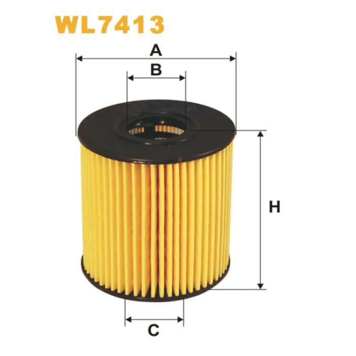 Фільтр оливи Citroen; Fiat; Ford; Lancia; Landrover; Mini; Mitsubishi; Peugeot; Volvo Wix Filters (WL7413)