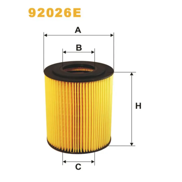 Фільтр оливи M.A.N. F2000, FE, TG-A; M.A.N. Bus F/FR/FRH, HOCL/FOC, NL, RH/RHC/RHS/RN; Wix Filters (92026E)