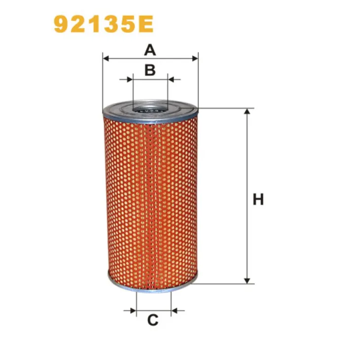 Фільтр оливи Kaessbohrer SG 100; M.A.N. 12T, 13T, 14T, 15T, 16T, 19T, 20T, 22T, 26T; M Wix Filters (92135E)