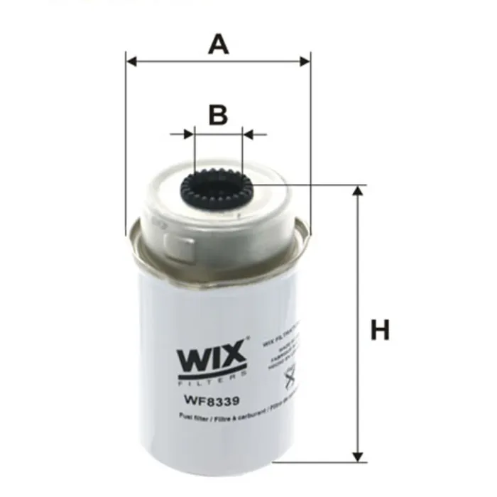 Фільтр паливний WIX FILTERS Ford, LDV (WF8339)