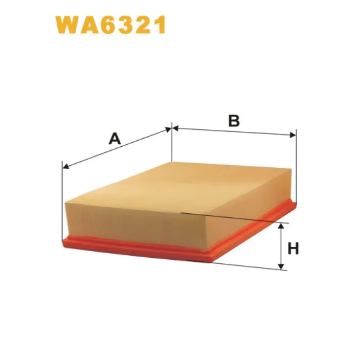 Фільтр повітря Seat Cordoba, Ibiza II, Inca, Toledo; Skoda Felicia, Pick-Up; Volkswa Wix Filters (WA6321)