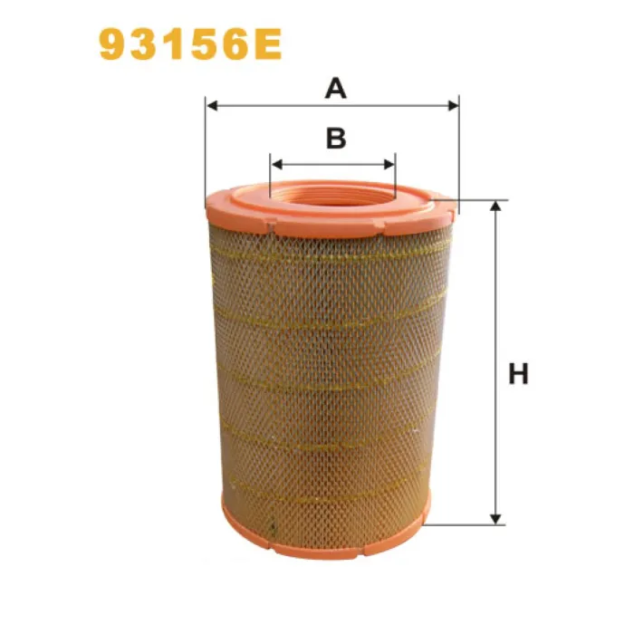 Фільтр повітря M.A.N. L2000/L2000 Evolution, LE, M2000/M2000 Evolution, ME; Steyr (S Wix Filters (93156E)