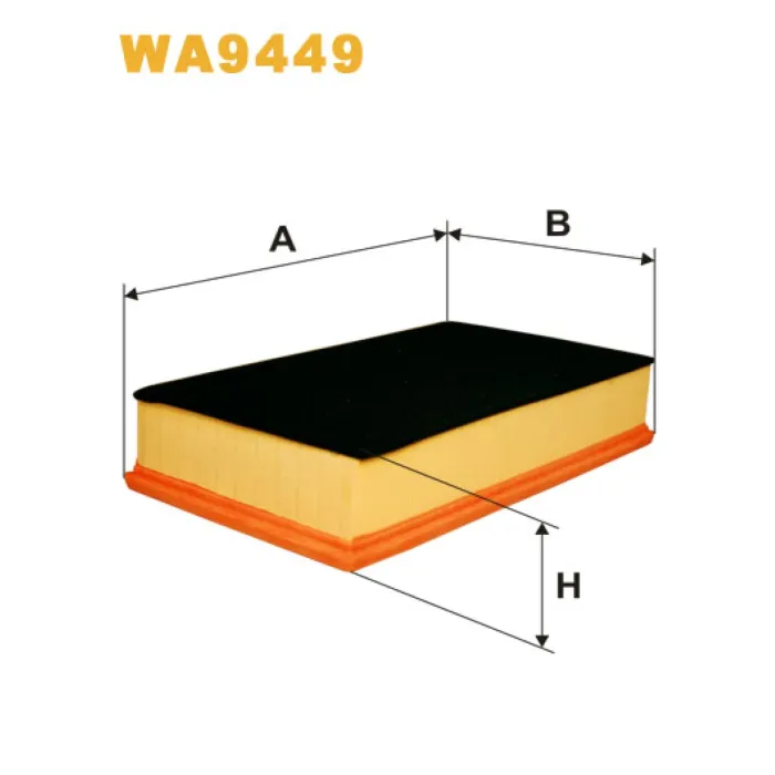 Фільтр повітря Volkswagen Caravelle (T5), Transporter (T5) Wix Filters (WA9449)