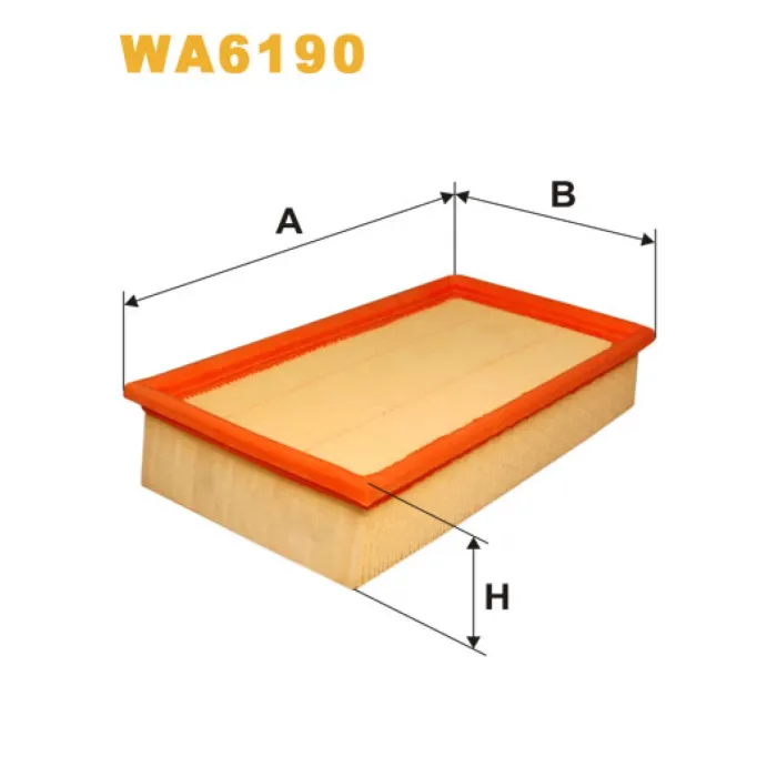 Фільтр повітря BMW Serie 3 (E30), Serie 3 (E36), Serie 5 (E28), Serie 5 (E34), Serie Wix Filters (WA6190)