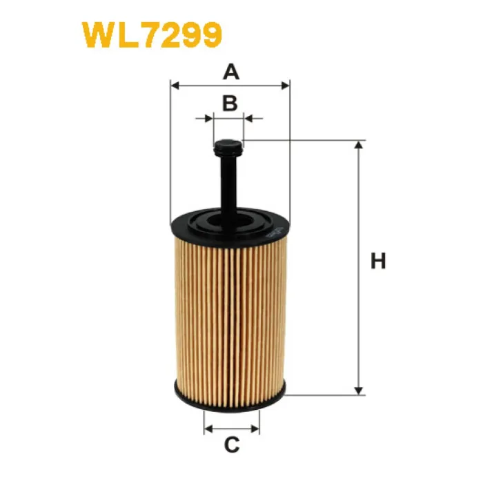 Фільтр оливи Citroen Berlingo I, Berlingo II, C2, C3, Saxo, Xsara, Xsara Picasso; Peugeot Wix Filters (WL7299)