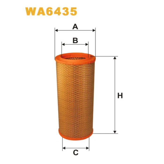 Фільтр повітря Renault (RVI) B; Chrysler Grand Voyager I/II, Voyager I/II; Jeep Cher Wix Filters (WA6435)