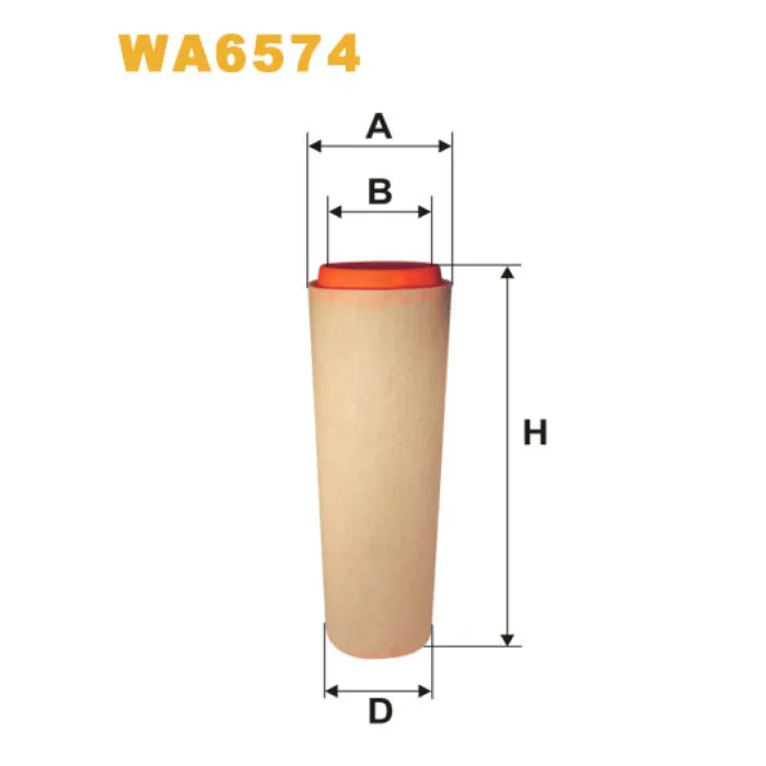 Фільтр повітря BMW Serie 3 (E46), Serie 3 (E90/E91/E92/E93), Serie 5 (E39), Serie 5 Wix Filters (WA6574)