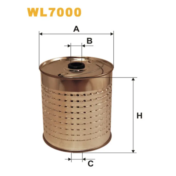 Фільтр оливи Auwaerter 406, 508, 608; Hanomag-Henschel F 20-F 45; Mercedes 2T, 3T, 4T; Wix Filters (WL7000)