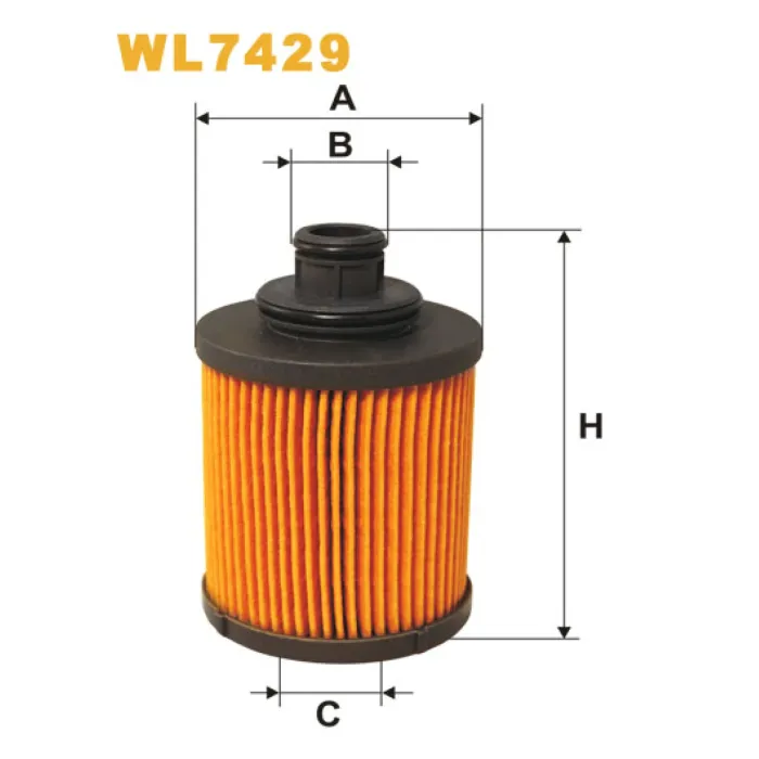 Фільтр оливи Alfa Romeo; Citroen; Fiat; Ford; Lancia; Opel; Peugeot; Subaru; Suzuki; V Wix Filters (WL7429)