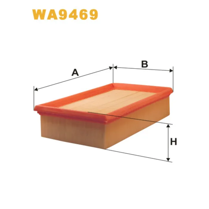 Фільтр повітря Nissan Juke, Micra III (K12), Note, NV200, Tiida; Renault Clio III, M Wix Filters (WA9469)