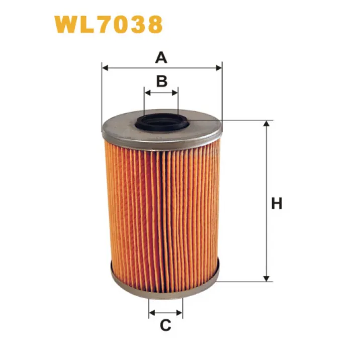 Фільтр оливи BMW Serie 5 (E12), Serie 5 (E28), Serie 5 (E34), Serie 6 (E24), Serie 7 ( Wix Filters (WL7038)