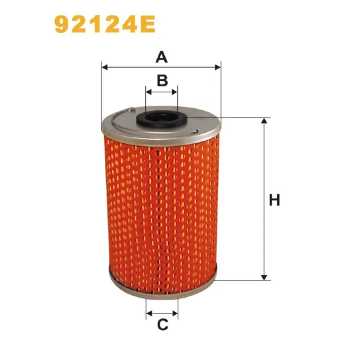 Фільтр оливи Evobus (Mercedes Bus/Setra) O 609; Mercedes 11T, 13T, 14T, 15T, 17T, 24T, Wix Filters (92124E)