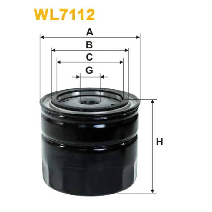 Фільтр оливи Volkswagen Transporter (T2), Transporter (T3) Wix Filters (WL7112)