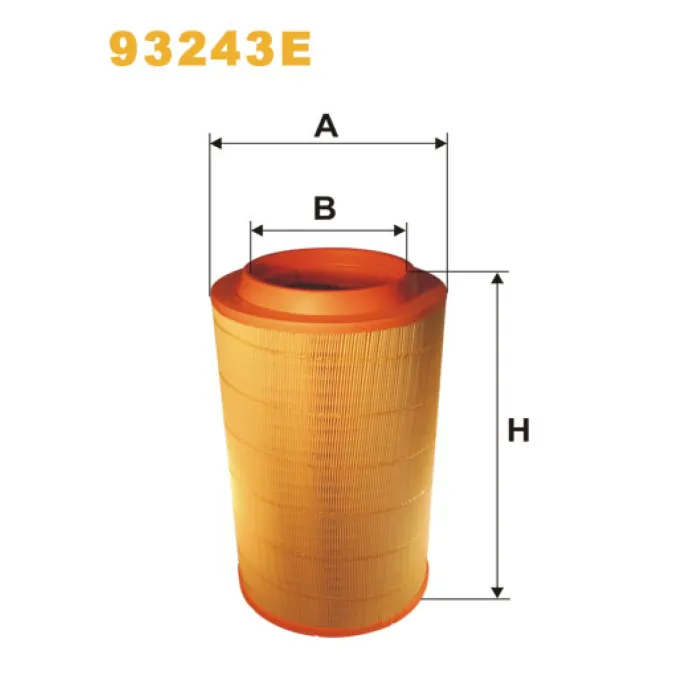 Фільтр повітря Daf CF85; Ginaf X-Series Wix Filters (93243E)