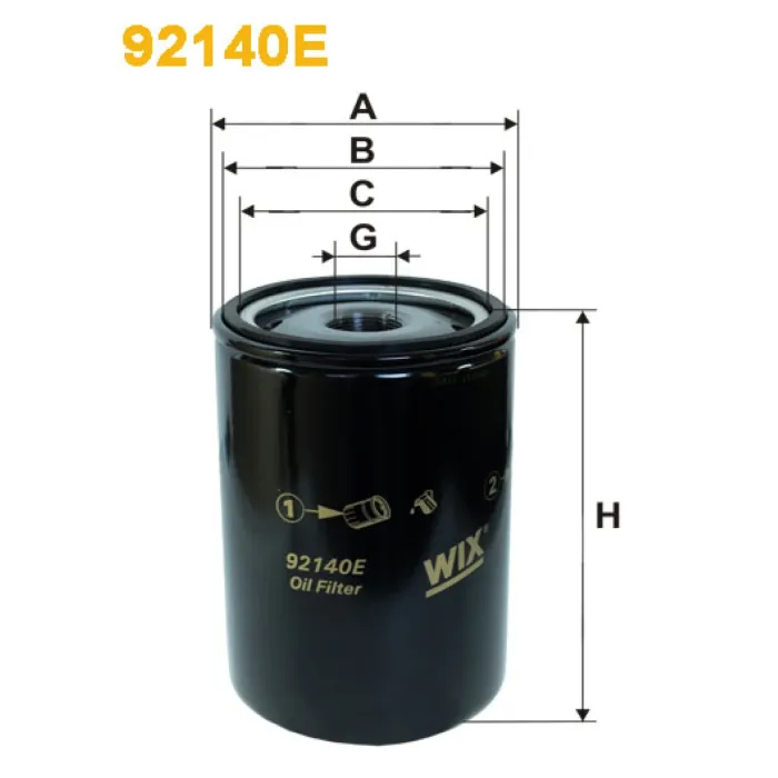 Фільтр оливи Renault (RVI) Midlum Wix Filters (92140E)