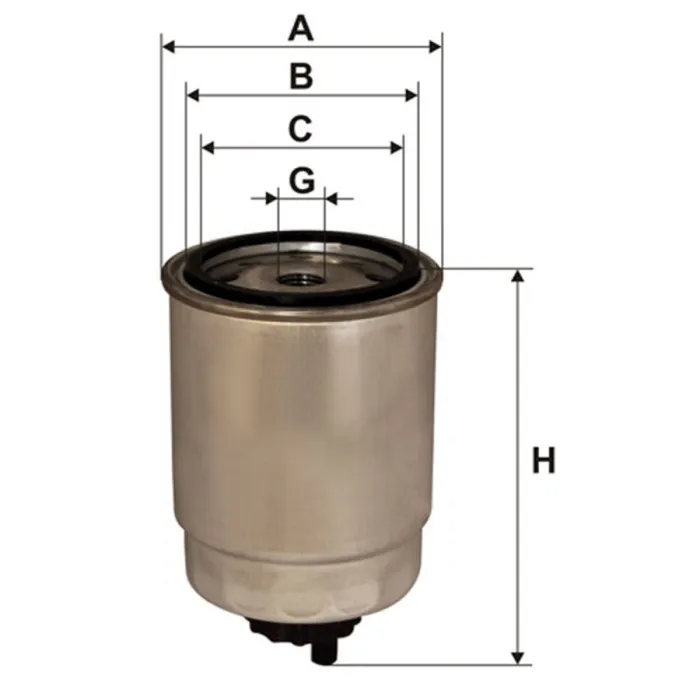 Фільтр паливний WIX FILTERS Citroen, Fiat (WF8068)