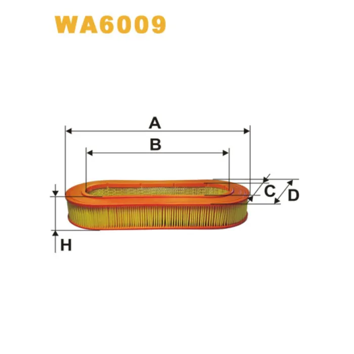 Фільтр повітря Mercedes 200, 230 Wix Filters (WA6009)