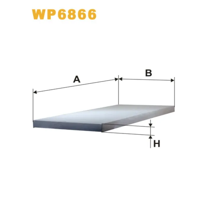 Фільтр повітря Alfa Romeo 145, 146, 155, GTV Coupe, Spider; Fiat Coupe, Tempra, Tipo Wix Filters (WP6866)