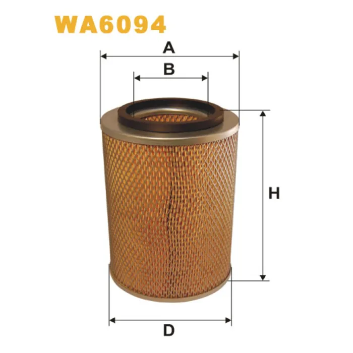 Фільтр повітря Atlas Copco XA, XAS, XASS; Bomag BW; Doppstadt Trac; Eicher 2000, 300 Wix Filters (WA6094)