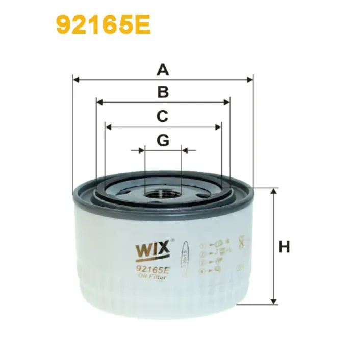 Фільтр оливи Renault Trucks Wix Filters (92165E)