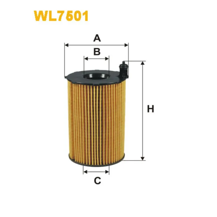 Фільтр оливи Audi A4 (B8/8K), A5 (8T), A6 (4G2/4G5), A6 Allroad (4GH), A7 (4GA), A8 II Wix Filters (WL7501)