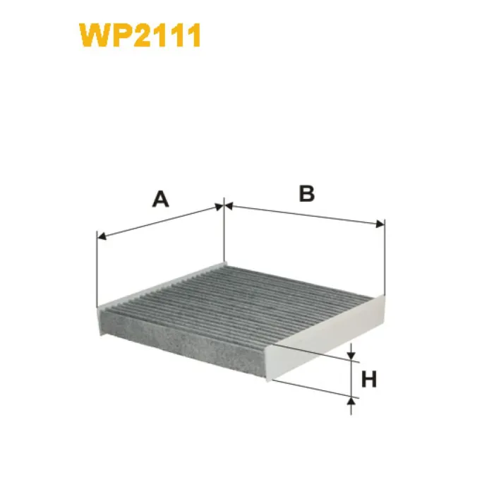 Фільтр салона Dacia Logan II, Sandero II, Renault Captur, Clio IV, Logan II, Sandero II Wix Filters (WP2111)