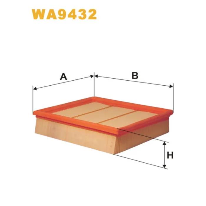 Фільтр повітря Mercedes A (W169), B (W245) Wix Filters (WA9432)