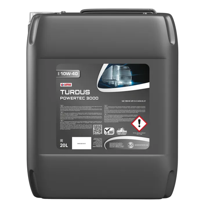 Олива моторна LOTOS Turdus Powertec 3000 CI-4 10W-40 20 л (WF-P703L40-000)