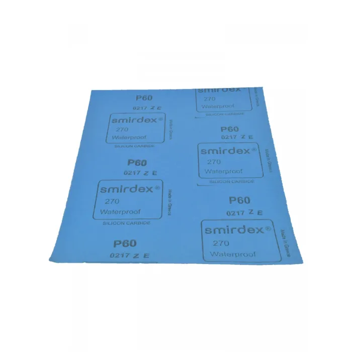 Папір наждачний для механічної обробки поверхонь Smirdex (P60) 280 мм х 230 мм водостійкий