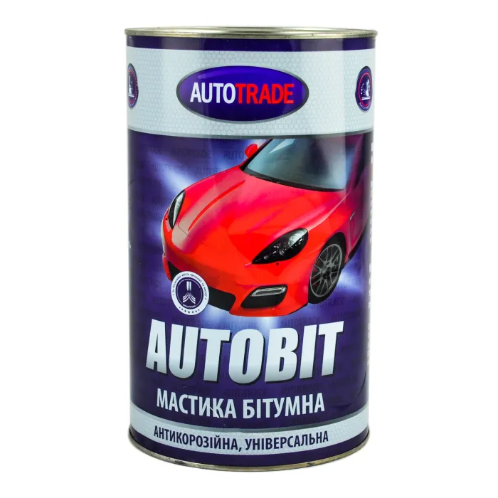 Мастика бітумна для захисту від корозії та гідроізоляція Autotrade чорна 4,3 кг