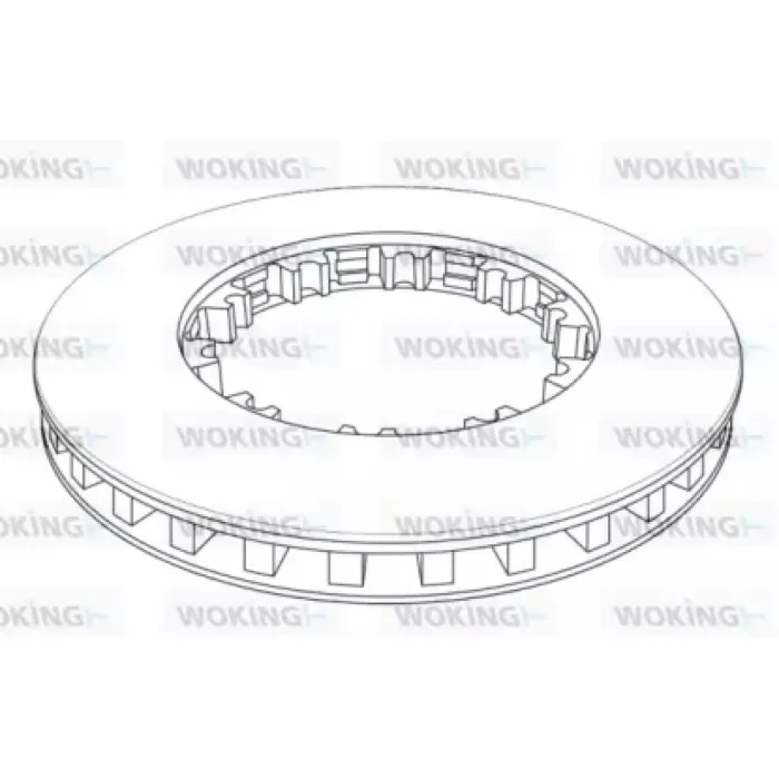 Гальмівний диск Woking (NSA1143.21)